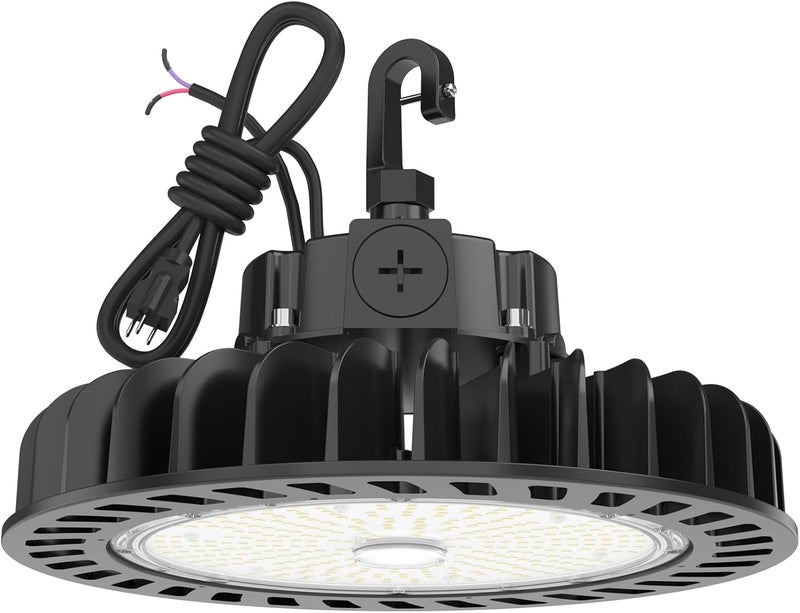 Hyperlite UFO Led High Bay Light 150W 21,750lm 5000K 1-10V Dimmable High Bay Led Lights UL Listed US Hook 5' Cable Led High Bay Lights Alternative to 650W MH/HPS for Gym Factory Warehouse - Image 1